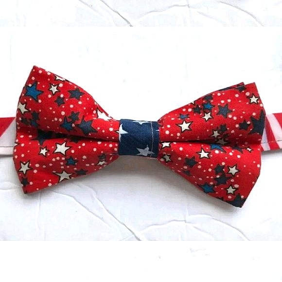 Lot of 3 Handmade Americana Bow ties. Patriot Style! Weddings, Events, Holidays! - Picture 4 of 4